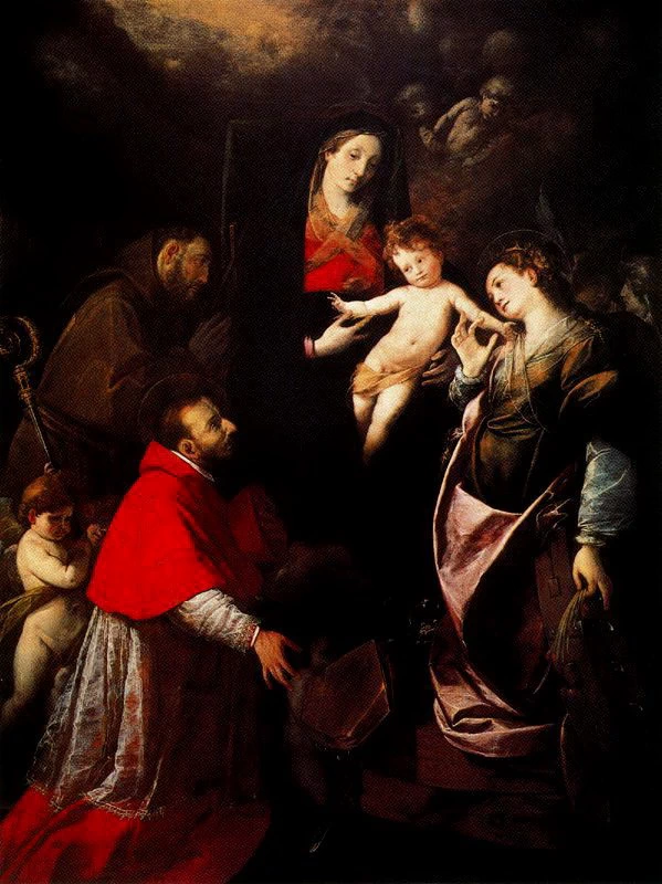 La Vergine col Bambino e santi Francesco e Carlo Borromeo